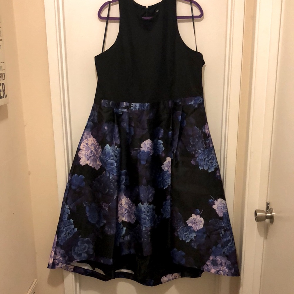 Formal Bell-Shaped High-Low Dress with Pockets